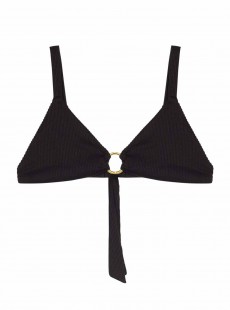 Haut de maillot de bain balconnet noir Black Pearl - PilyQ