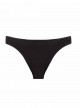 Culotte de bain échancrée noire Black Pearl - PilyQ