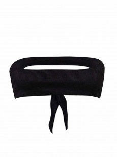 Haut de maillot de bain bandeau noir Black Pearl - PilyQ
