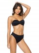 Haut de maillot de bain bustier noir Black Pearl - PilyQ