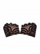 Haut de maillot de bain bandeau noir V Lace Midnight - PilyQ 