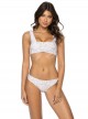 Culotte de bain échancrée Exuma Blanche - PilyQ