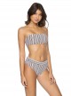Culotte de bain taille haute à rayures Harbour Stripe - PilyQ
