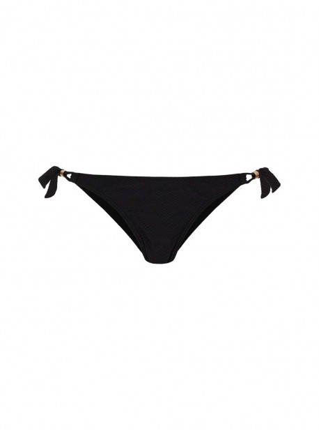 Culotte de bain à nouer -  Texture Black - Cyell