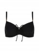 Haut de maillot de bain balconnet - Texture Black - Cyell