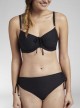 Haut de maillot de bain balconnet - Texture Black - Cyell