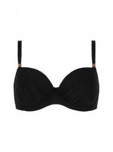 Haut de maillot de bain balconnet - Texture Black - Cyell