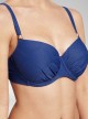 Haut de maillot de bain balconnet -  Texture Deepblue - Cyell