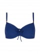 Haut de maillot de bain balconnet - Texture Deepblue - Cyell