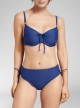 Haut de maillot de bain balconnet - Texture Deepblue - Cyell