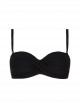 Haut de maillot de bain bandeau - Texture Black - Cyell
