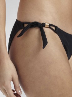 Haut de maillot de bain bandeau - Texture Black - Cyell