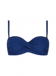 Haut de maillot de bain bandeau - Texture Deepblue - Cyell