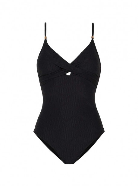 Maillot une pièce - Texture Black - Cyell