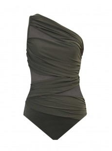 Maillot de bain gainant Jena Olive - Network - "M" - Miraclesuit swimwear