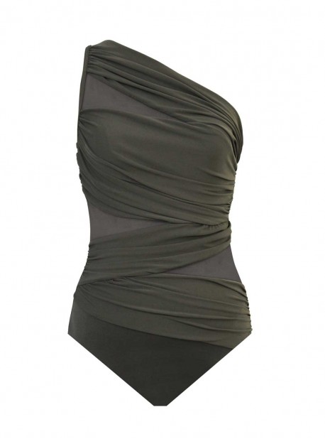 Maillot de bain gainant Jena Olive - Network - "M" - Miraclesuit swimwear