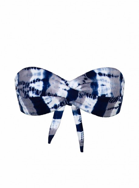 Haut de maillot de bain Triangle Castaway Bleu dégradé - PilyQ