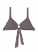 Haut de maillot de bain triangle gris Sand Reef - PilyQ