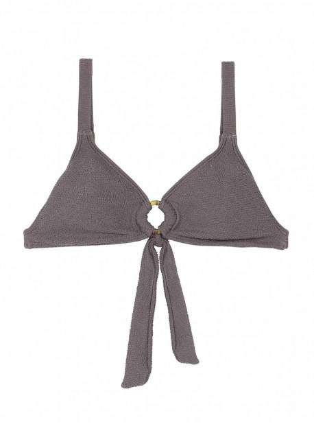 Haut de maillot de bain triangle gris Sand Reef - PilyQ