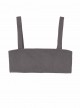 Haut de maillot de bain bandeau gris Layla Sand Reef - PilyQ