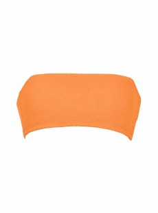 Haut de maillot de bain bandeau Papaya Reef Orange - PilyQ
