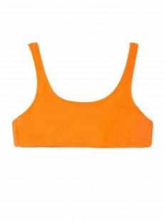 Haut de maillot de bain brassière Papaya Reef Orange - PilyQ