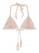 Haut de maillot de bain triangle Seashell Nude - PilyQ