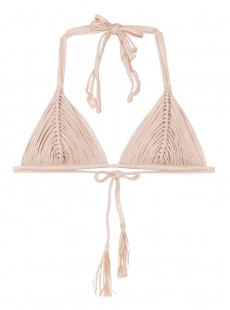 Haut de maillot de bain triangle Seashell Nude - PilyQ
