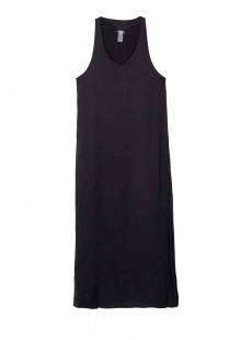 Robe de plage longue noire Robin Midnight - PilyQ