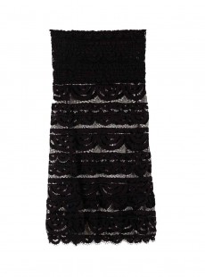 Robe de plage courte / Jupe en dentelle noire Midnight - PilyQ