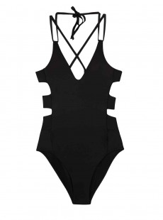 Maillot de bain 1 pièce noir Zoe Midnight - PilyQ