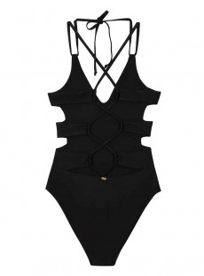 Maillot de bain 1 pièce noir Zoe Midnight - PilyQ