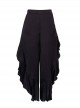 Jupe de plage longue noire Halsey Midnight - PilyQ