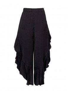 Jupe de plage longue noire Halsey Midnight - PilyQ