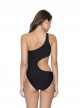 Maillot de bain 1 pièce asymétrique noir Midnight - PilyQ