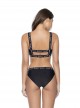 Haut de maillot de bain Brassière noir Elastic Rosie Wish you were here - PilyQ