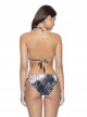 Haut de maillot de bain triangle noir et blanc Nassau - PilyQ