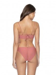 Haut de maillot de bain balconnet rose Lotus - PilyQ
