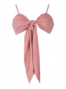 Crop-top bandeau rose Cleo Dusty Rose - PilyQ