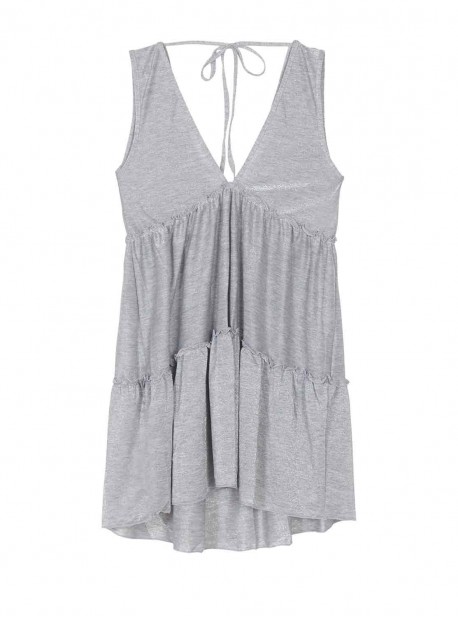 Robe de plage Pink Sand Grise - PilyQ
