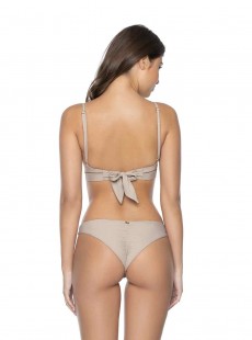 Culotte de bain échancrée Oyster Beige - PilyQ