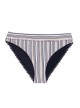 Culotte de bain taille haute à rayures Harbour Stripe - PilyQ