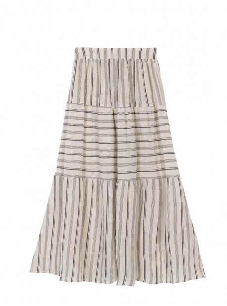 Jupe de plage longue à rayures Pippa Harbour Stripe - PilyQ