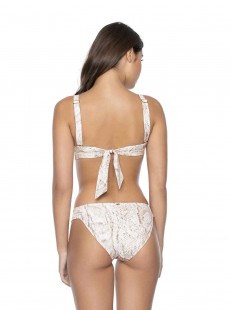 Haut de maillot de bain balconnet Cobra blanc à motif - PilyQ