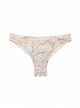 Culotte de bain échancrée Cobra blanc à motifs - PilyQ