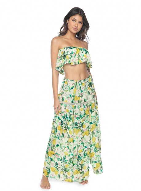 Crop Top à volants Mila Lemons - PilyQ