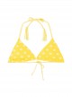Haut de maillot de bain Triangle Jaune Yellow Dot - PilyQ