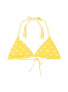 Haut de maillot de bain Triangle Jaune Yellow Dot - PilyQ