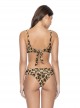 Haut de maillot de bain triangle Jungle Imprimé Léopard réversible tropical - PilyQ