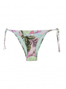 Culotte de bain échancrée à nouer Bahamas Imprimé Tropical - PilyQ